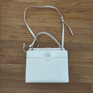 Anne Klein White Shoulder Bag